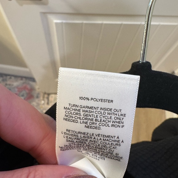 Express Black Textured Ruffle Blouse - Picture 4 of 4